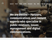 Tablet Screenshot of devinepartners.com